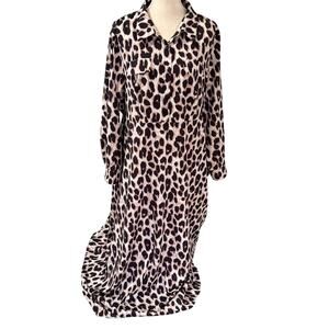 SHEIN Curve Plus Size Women's Leopard Print Dress 2XL